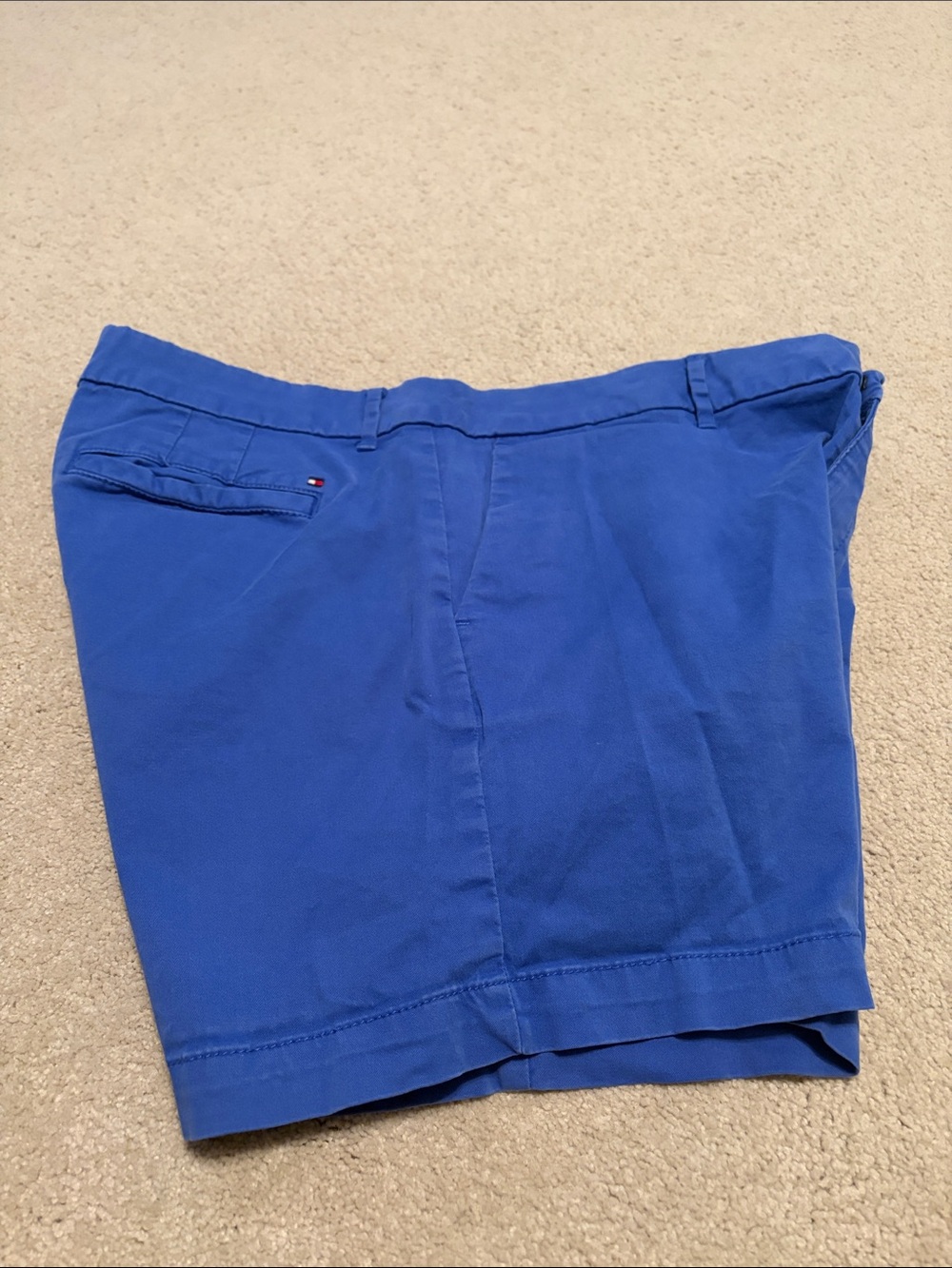 Tommy Hilfiger Cobalt blue Flat Front cotton Shorts in size 12